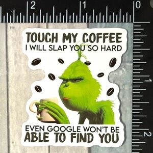 🌀10/$10🌀 Mean One Grinch Christmas Reusable Waterproof Vinyl Sticker